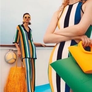 Simon Miller x Mango Crochet Striped Tunic S